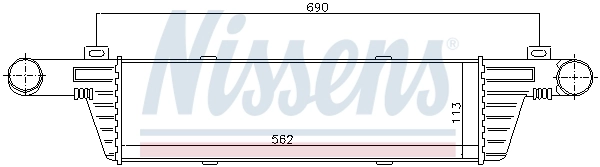 Intercooler 96860 Nissens