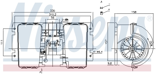Ventilador interior Nissens 87146