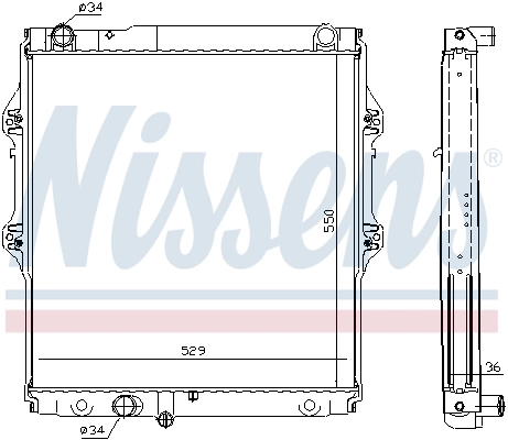 Radiador 64698 Nissens