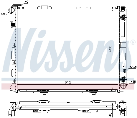 62762A Nissens Refrigeración del motor