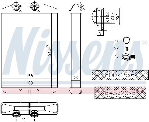 Calefactor Nissens 73344