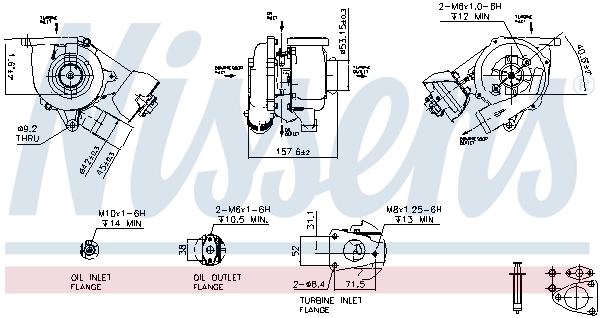93102 Nissens Turbo para motor