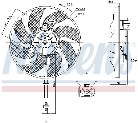 85806 Nissens Electroventilador del motor