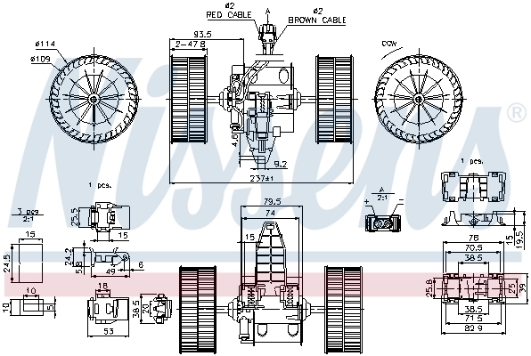 Ventilador interior Nissens 87117