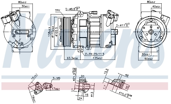 Compresor de ac Nissens 890656