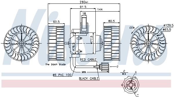 Ventilador interior Nissens 87037