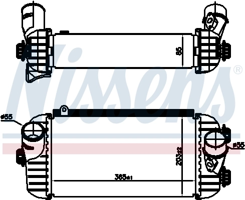 Intercooler 96187 Nissens
