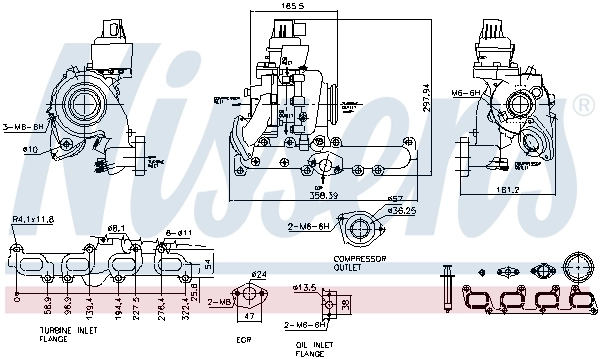 93098 Nissens Turbo para motor