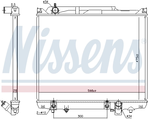Radiador 641776 Nissens