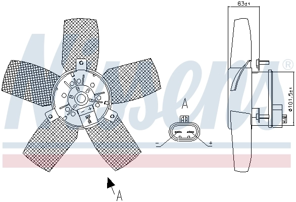 Ventilador de refrigeración del motor Polcar 555523U4