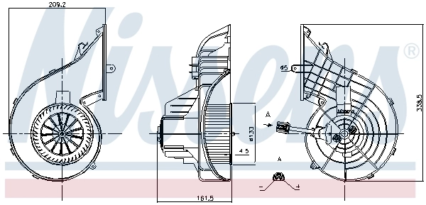 Ventilador interior Nissens 87751