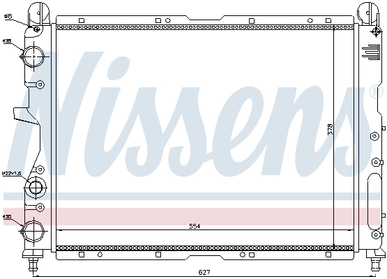 Radiador 61869 Nissens