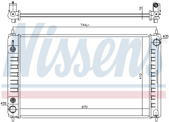 Radiador 68762 Nissens