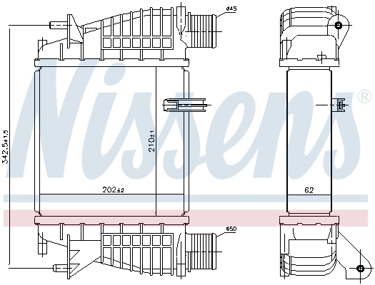 Intercooler 96645 Nissens