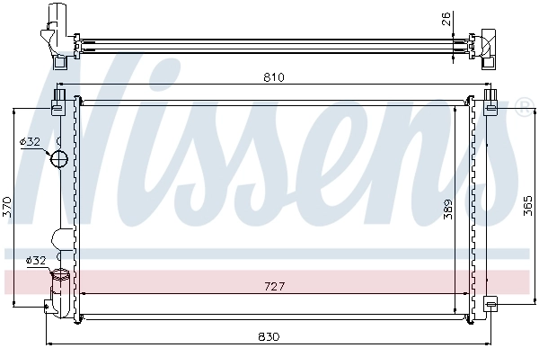 Radiador 63824A Nissens