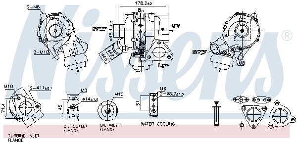 93668 Nissens Turbo para motor