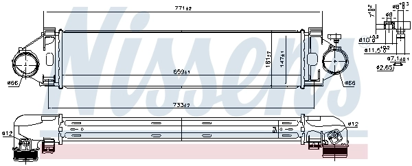 Intercooler 961501 Nissens