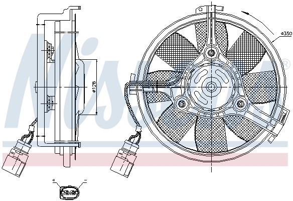 Ventilador de refrigeración del motor Nissens 85547