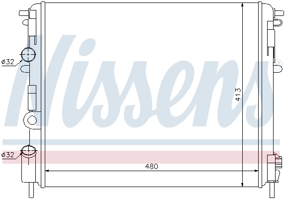 Radiador 63809 Nissens