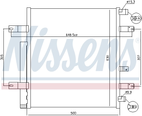 940094 Nissens Radiador de aire acondicionado