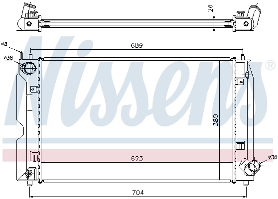 Radiador 64647A Nissens