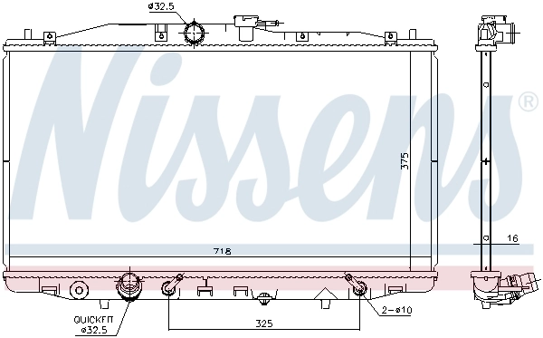Radiador 68152 Nissens