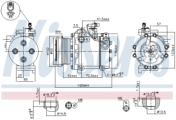 89349 Nissens Compresor climatizador
