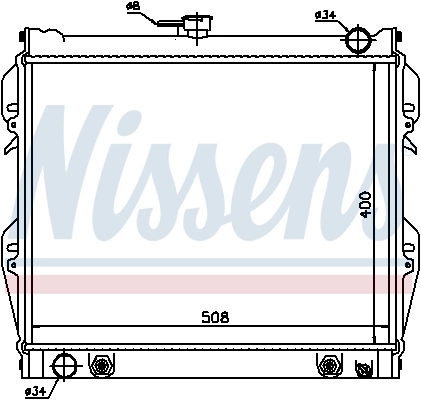 Radiador 64728 Nissens
