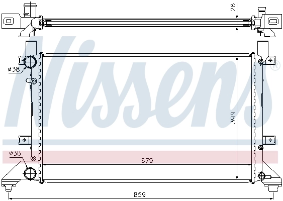Radiador 65231A Nissens