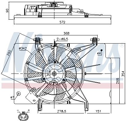 Ventilador de refrigeración Nissens 85768