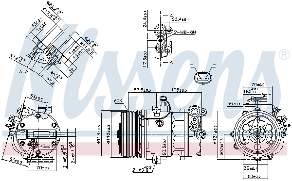 Compresor de ac Nissens 890388