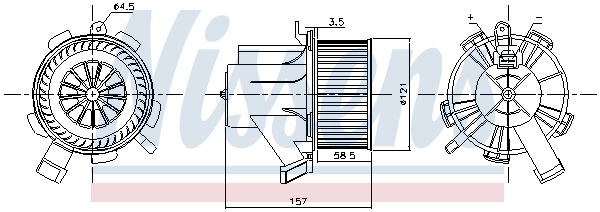 Ventilador interior Nissens 87208