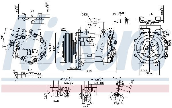 Compresor de ac Nissens 89362
