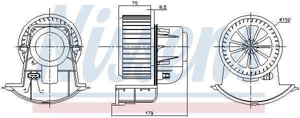 Ventilador interior Nissens 87271