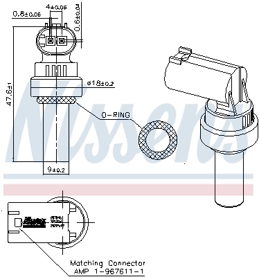 Sensor de temperatura del motor Nissens 207046