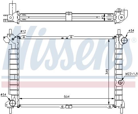 Radiador 63291A Nissens