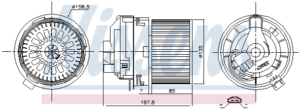 Ventilador interior Nissens 87508