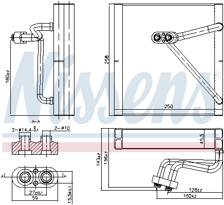 Evaporador Nissens 92353