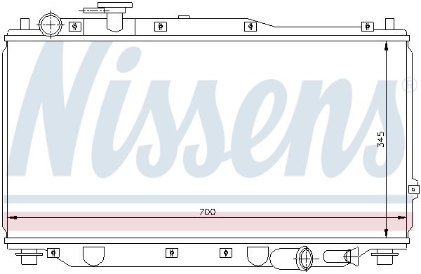 Radiador 66604 Nissens