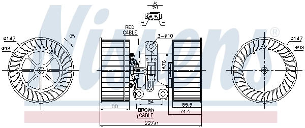 Ventilador interior Nissens 87114
