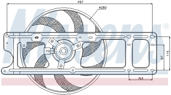 Ventilador del motor 85254 Nissens