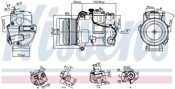 891031 Nissens Compresor climatizador