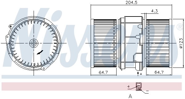Ventilador interior Nissens 87357