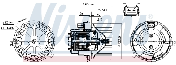 Ventilador interior Nissens 87446