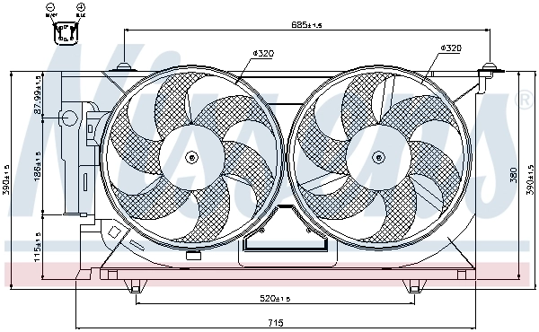 Ventilador de refrigeración Nissens 85321
