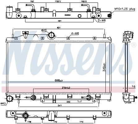 67720 Nissens Refrigeración del motor