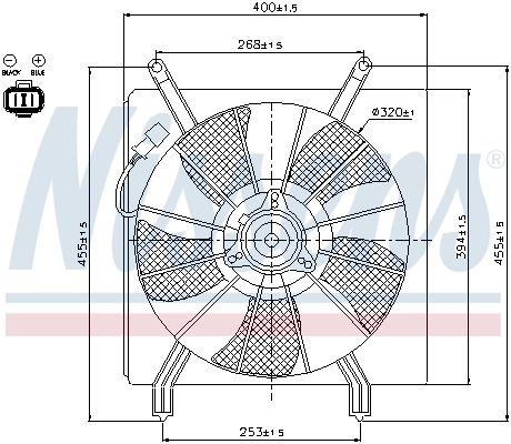 Ventilador de refrigeración Nissens 85048