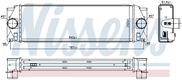 Intercooler 96628 Nissens