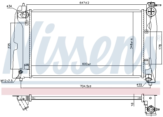 Comprar 606685 Nissens Radiador de auto