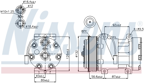 89140 Nissens Compresor climatizador